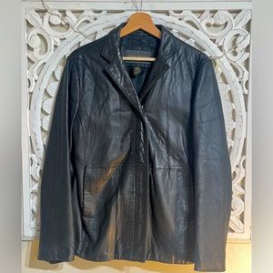 Banana Republic Genuine Leather Jacker/Blazer